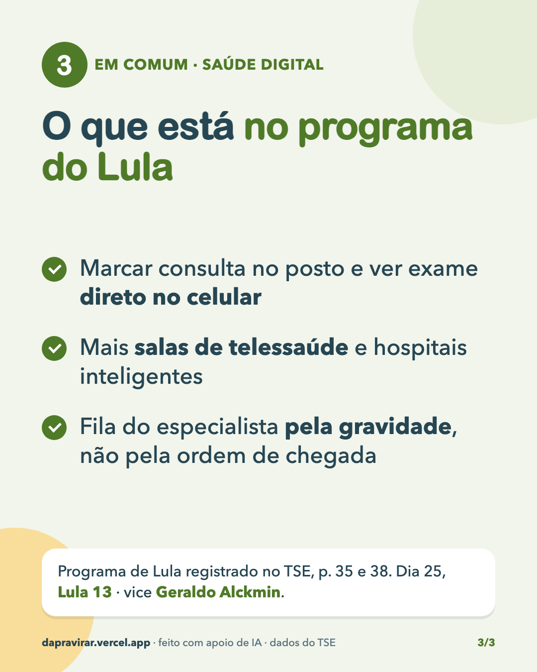Consulta a distância: os quatro prometeram · 3/3