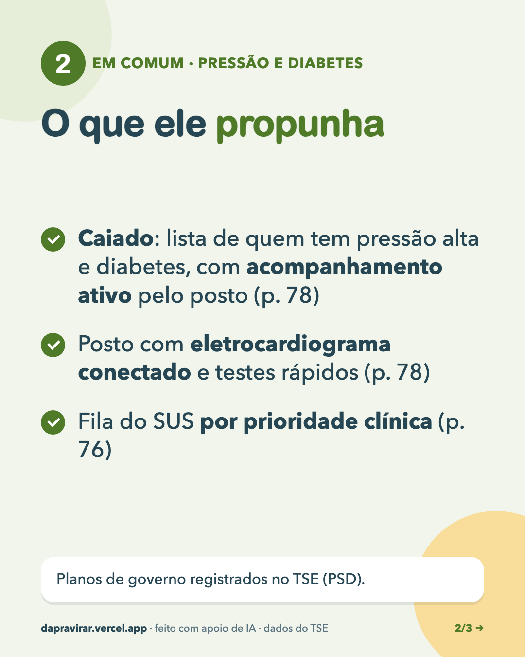 Pressão e diabetes · 2/3