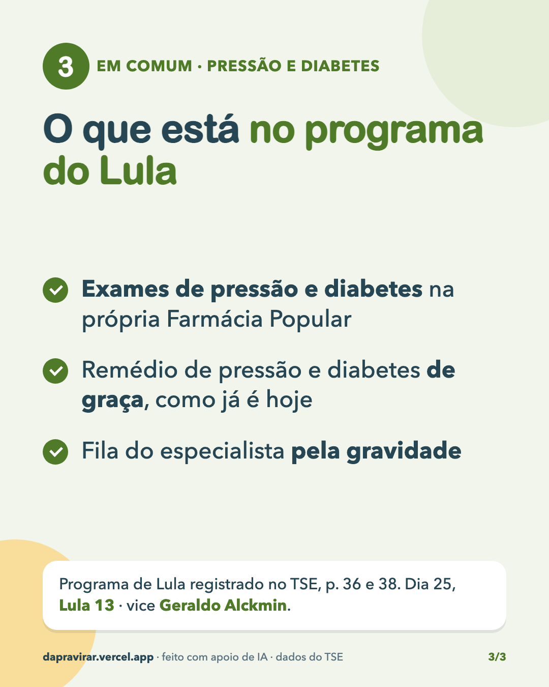 Pressão e diabetes · 3/3